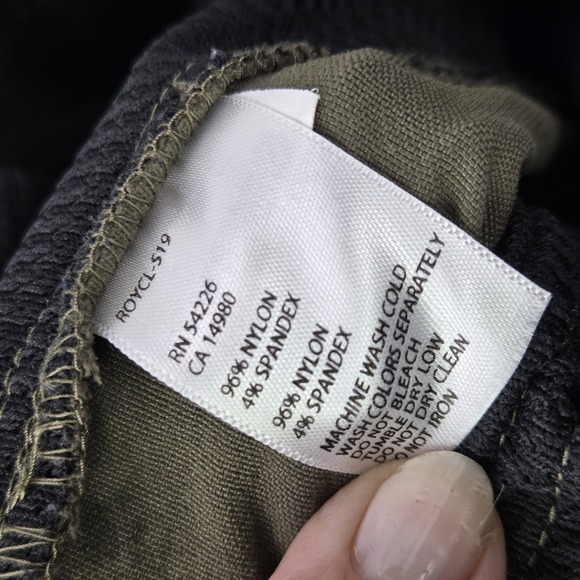 Royal Robbins Womens Hiking Pants Size 12 Green Stretch Lightweight Gorpcore - Picture 6 of 9